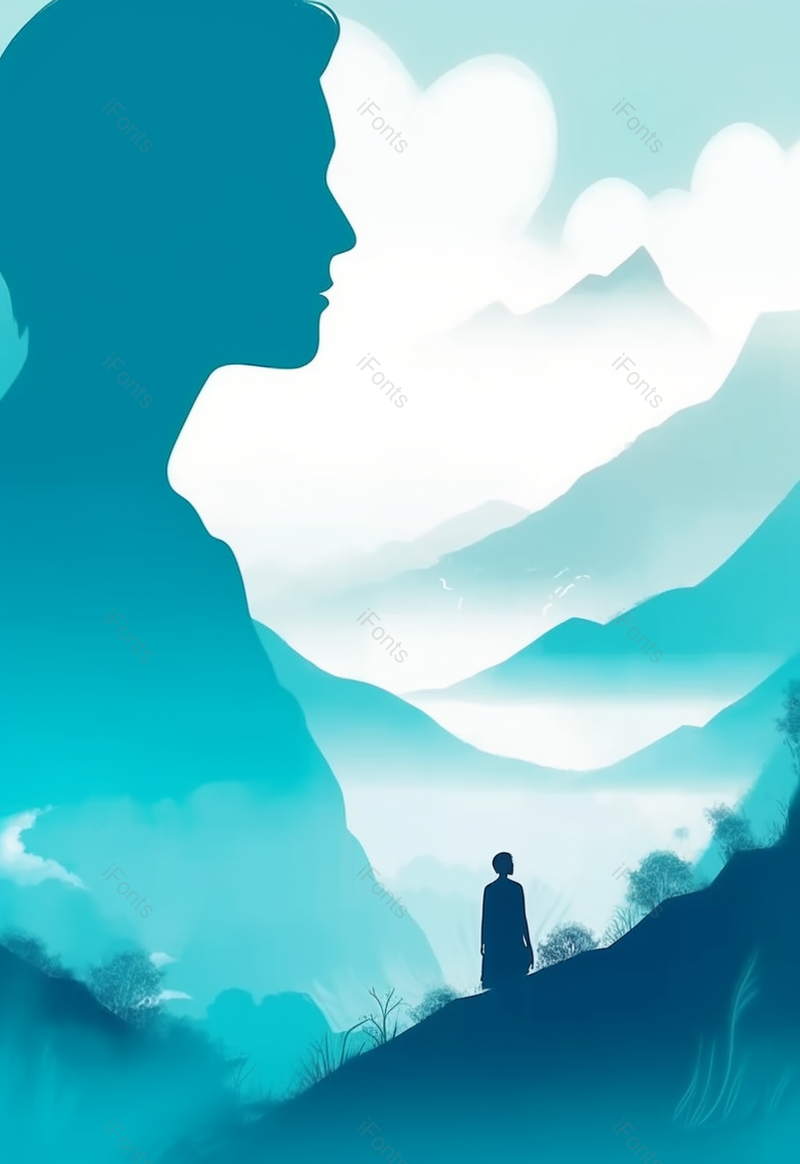 父爱如山父亲节水墨插画,插画/手绘图,插画/手绘图库,插画/手绘图下载,插画/手绘